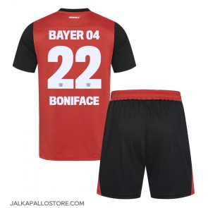 Bayer Leverkusen Victor Boniface #22 Kotipaita Lapsille 2024-25 Lyhythihainen (+ shortsit)